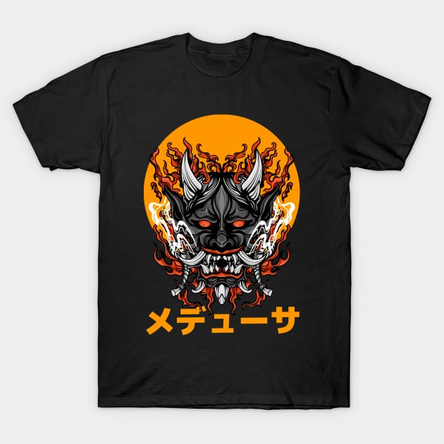 Japanes Demon T-Shirt by Mooxy